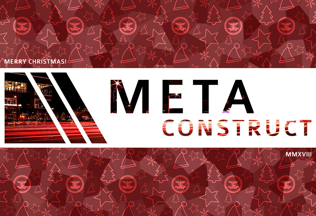 Meta Construct XMAS card 2018